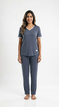 Soft Cotton V Neck PJ Set