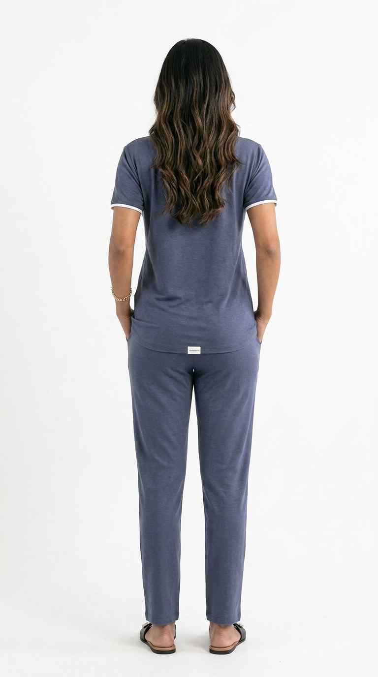 Soft Cotton V Neck PJ Set