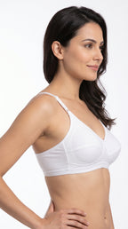 Non Padded Cotton Bra White
