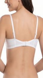 Non Padded Cotton Bra White