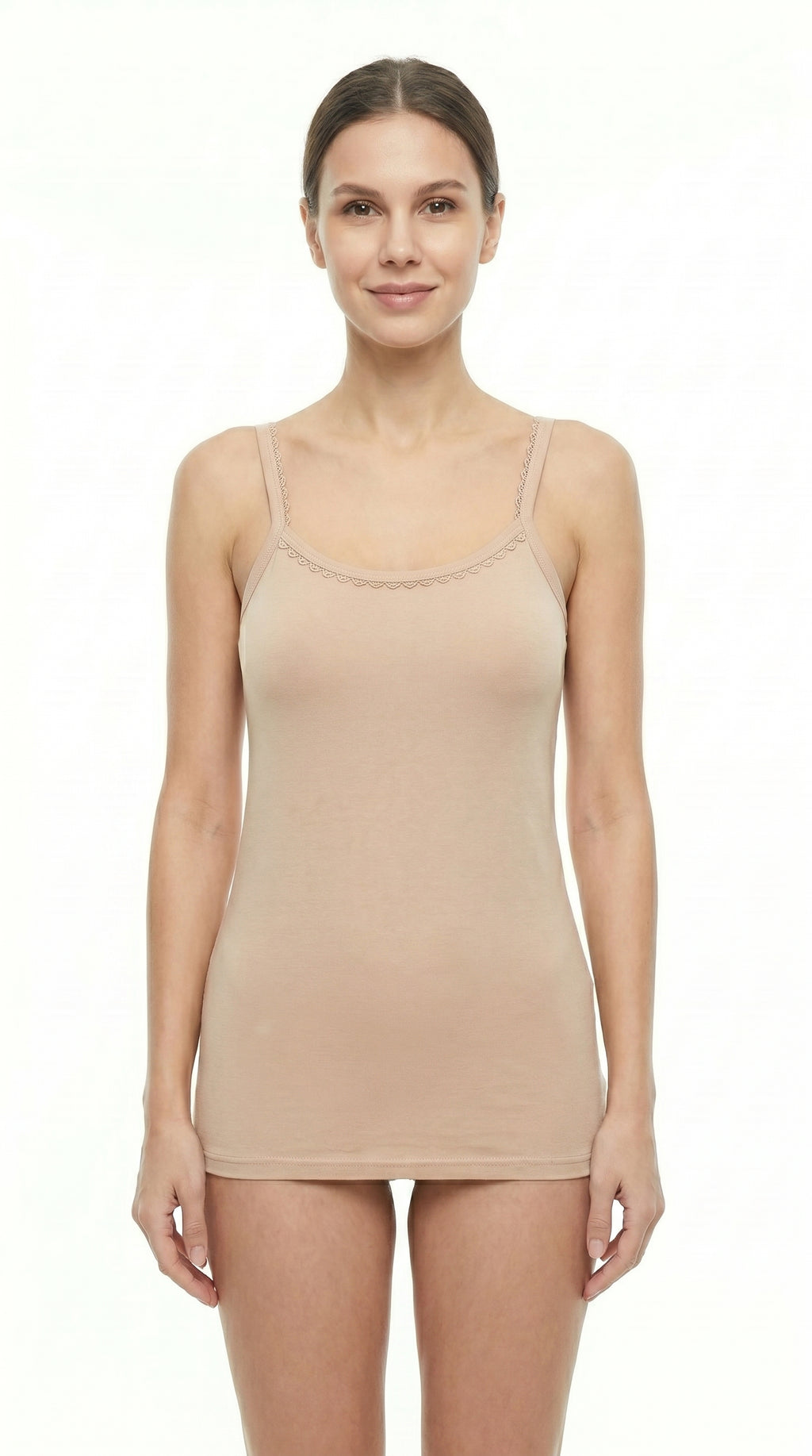 Soft Cotton Camisole Thin Strap Skin
