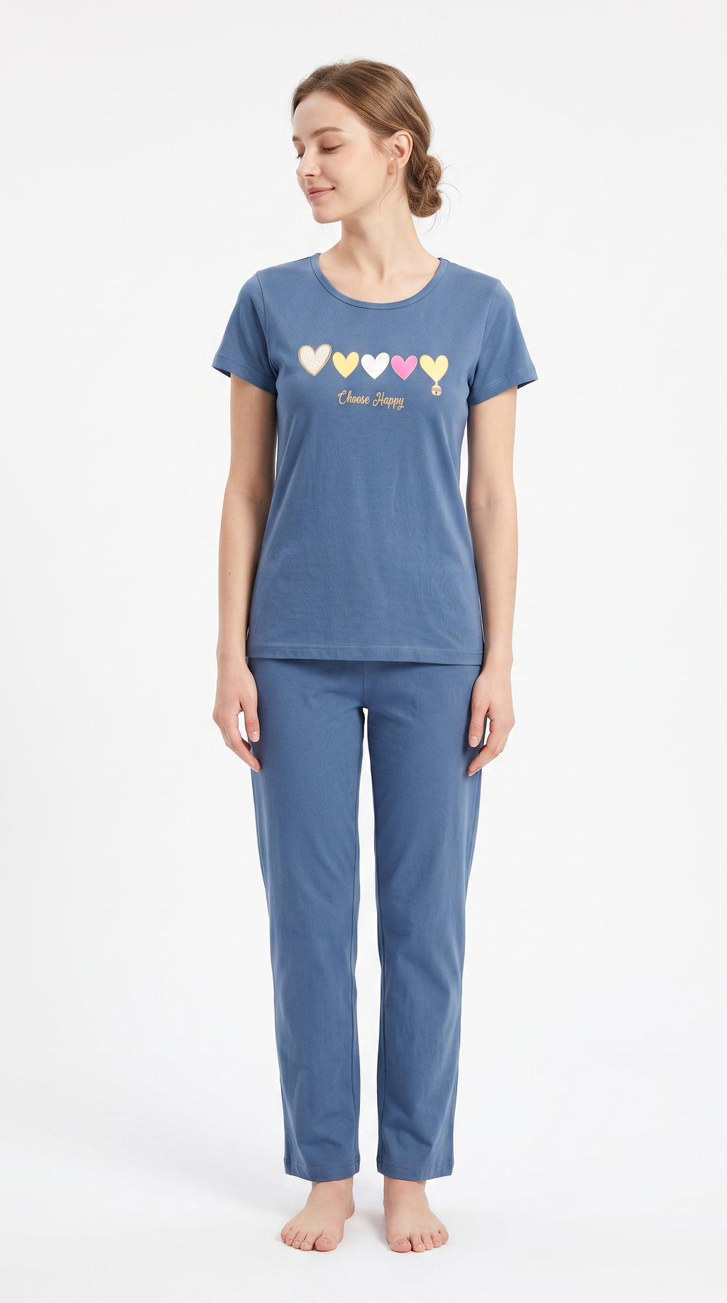 PJ Set Heart Shirt & Trouser