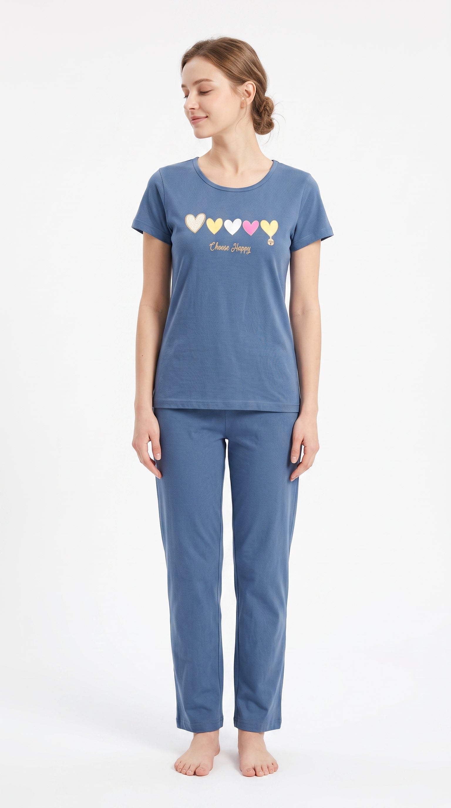 PJ Set Heart Shirt & Trouser