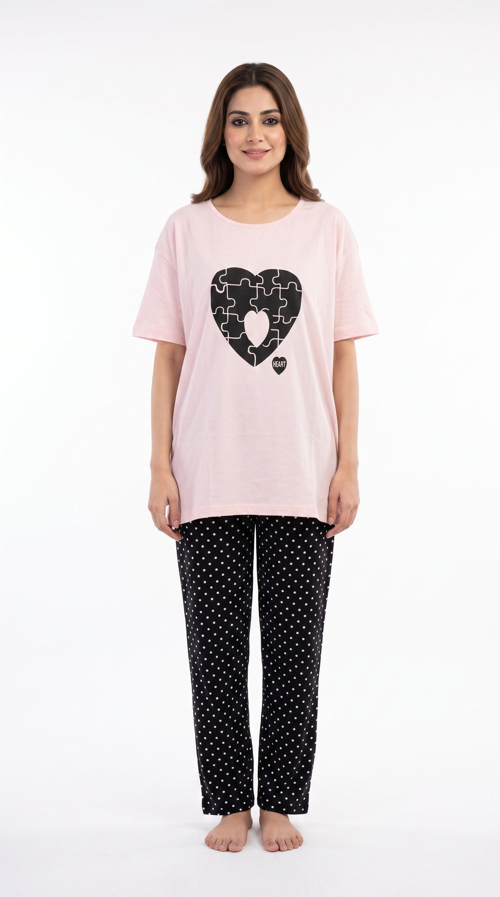 PJ set Heart Polka Dots Shirt & Trouser