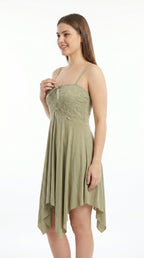 Frock Lace Cami Style Nighty 2 Pcs