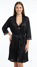 Soft Silk Gown Nighty 3 Pcs