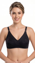 Non Padded Cotton Embroidery Bra