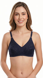 Non Padded Cotton Embroidery Bra