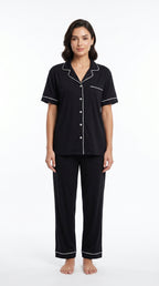 Soft Cotton Satin Silk Night Suit