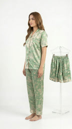 Floral Soft Cotton PJ Set 3 in 1