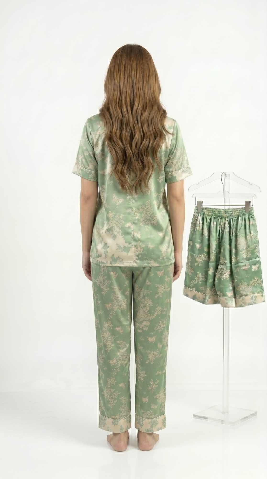 Floral Soft Cotton PJ Set 3 in 1