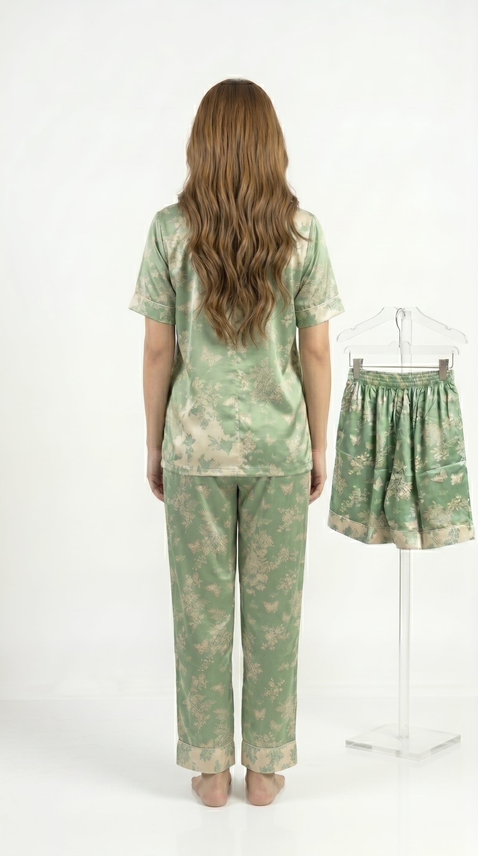 Floral Soft Cotton PJ Set 3 in 1