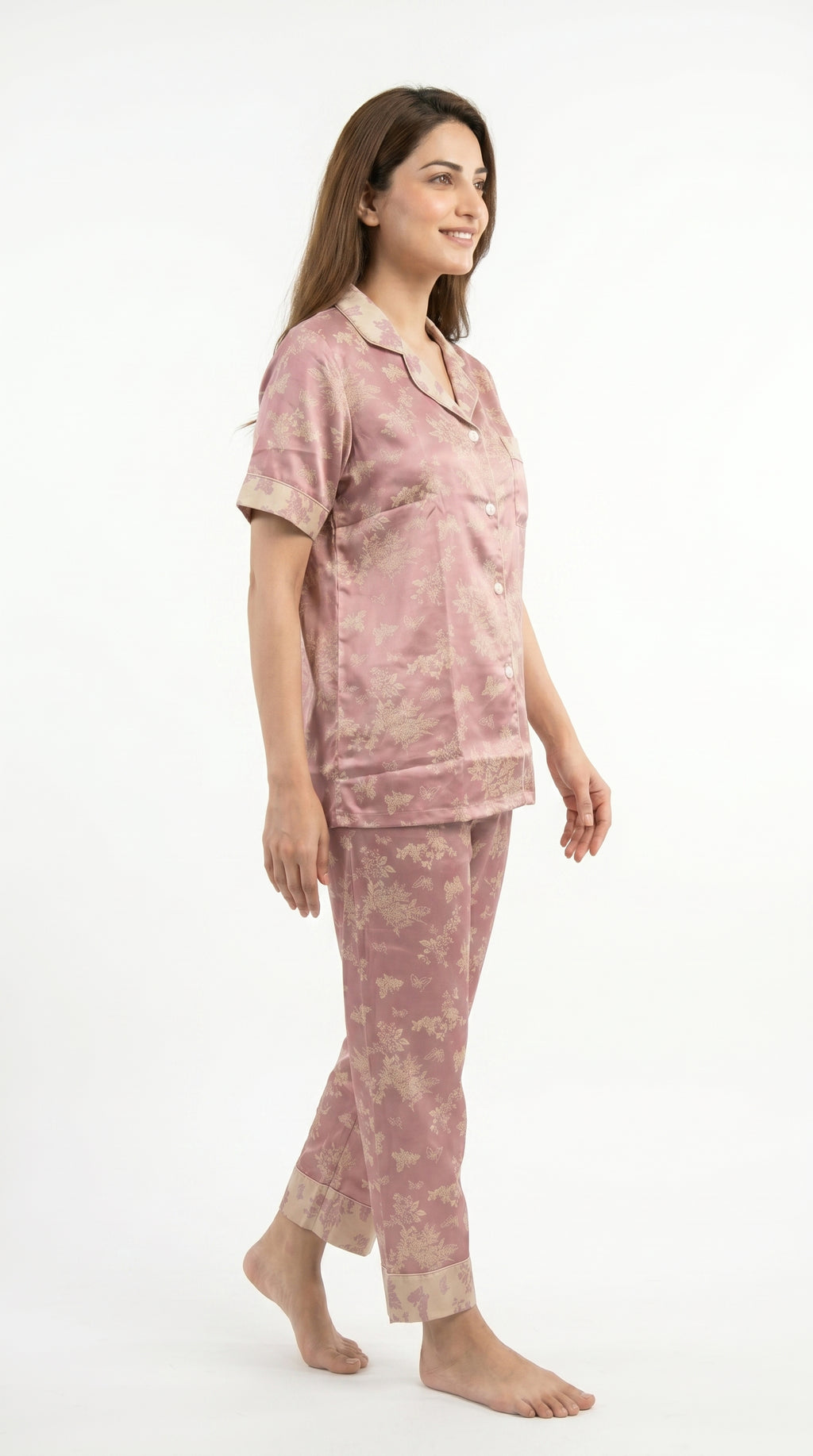 Floral Soft Cotton PJ Set 3 in 1
