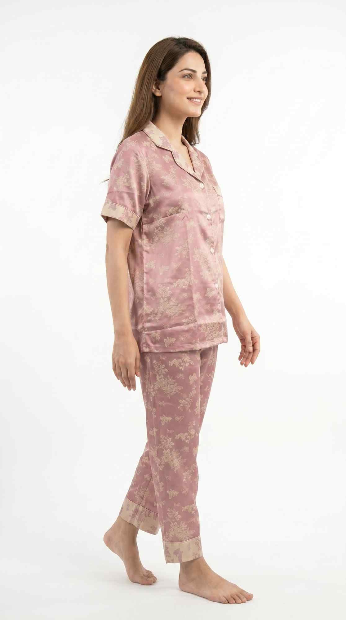 Floral Soft Cotton PJ Set 3 in 1