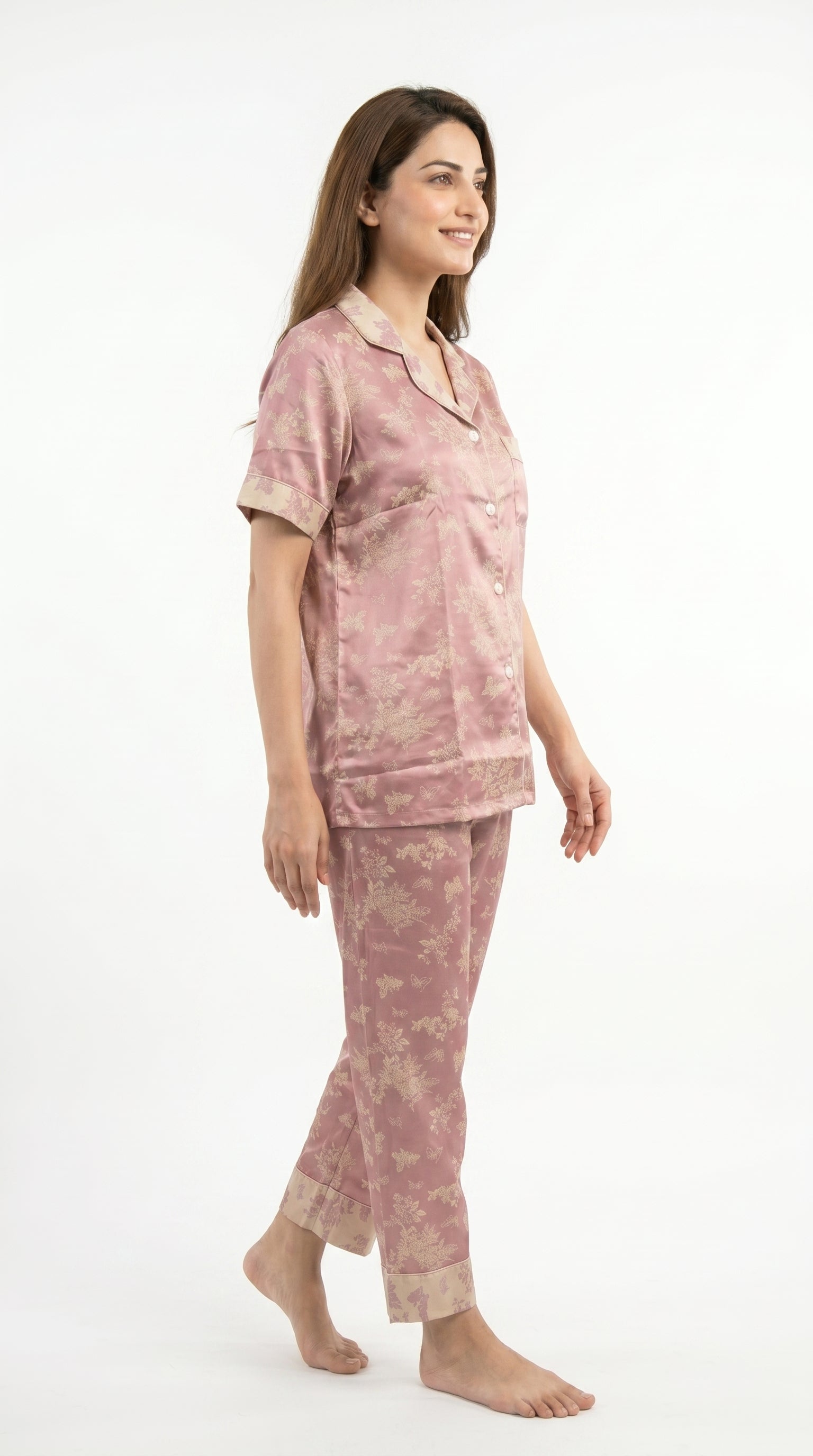 Floral Soft Cotton PJ Set 3 in 1