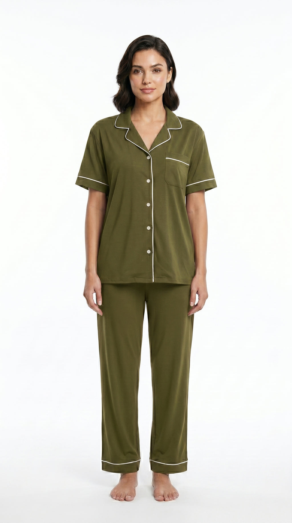 Soft Cotton Satin Silk Night Suit