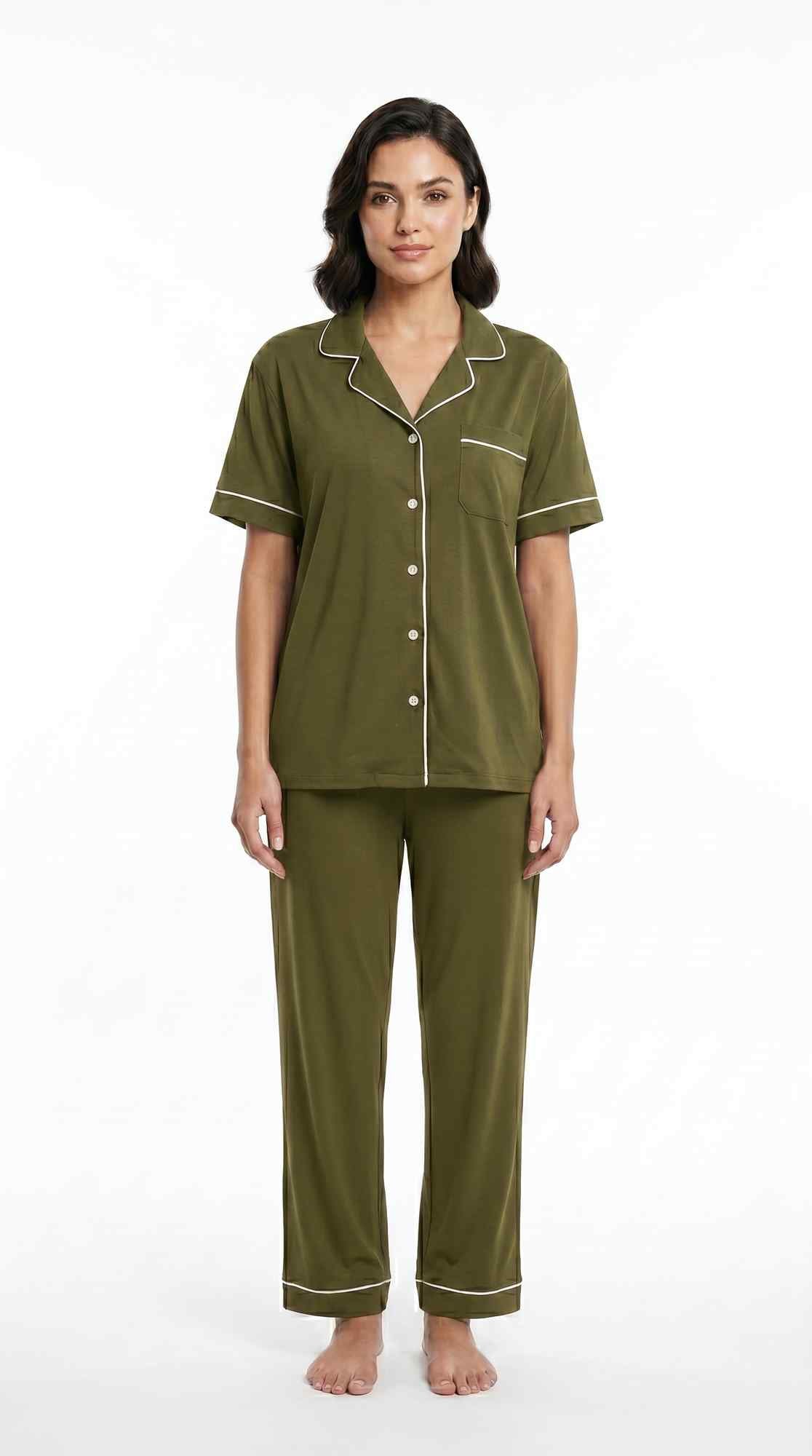 Soft Cotton Satin Silk Night Suit