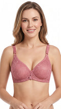 Padded T Shirt Daily Wear Bra Pink