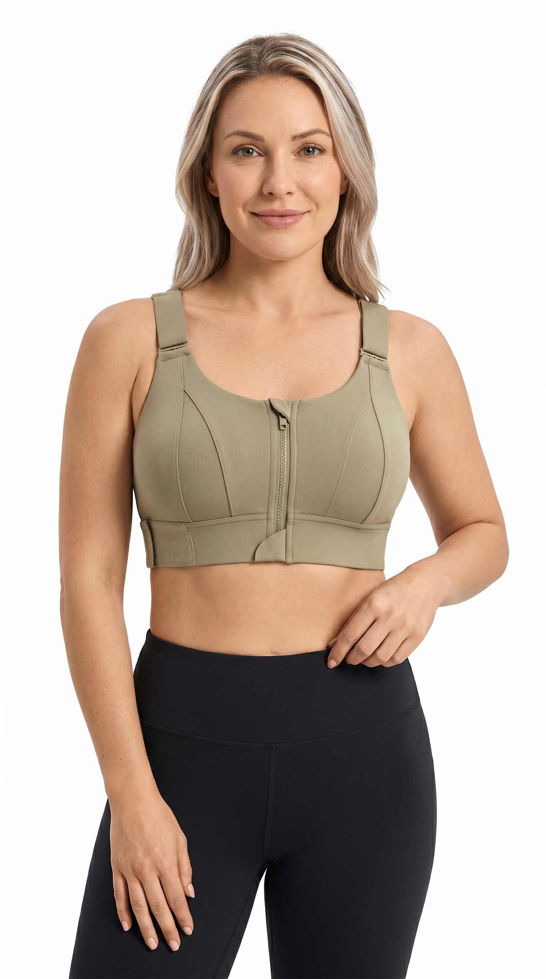 Active Pro Zip Sports Bra