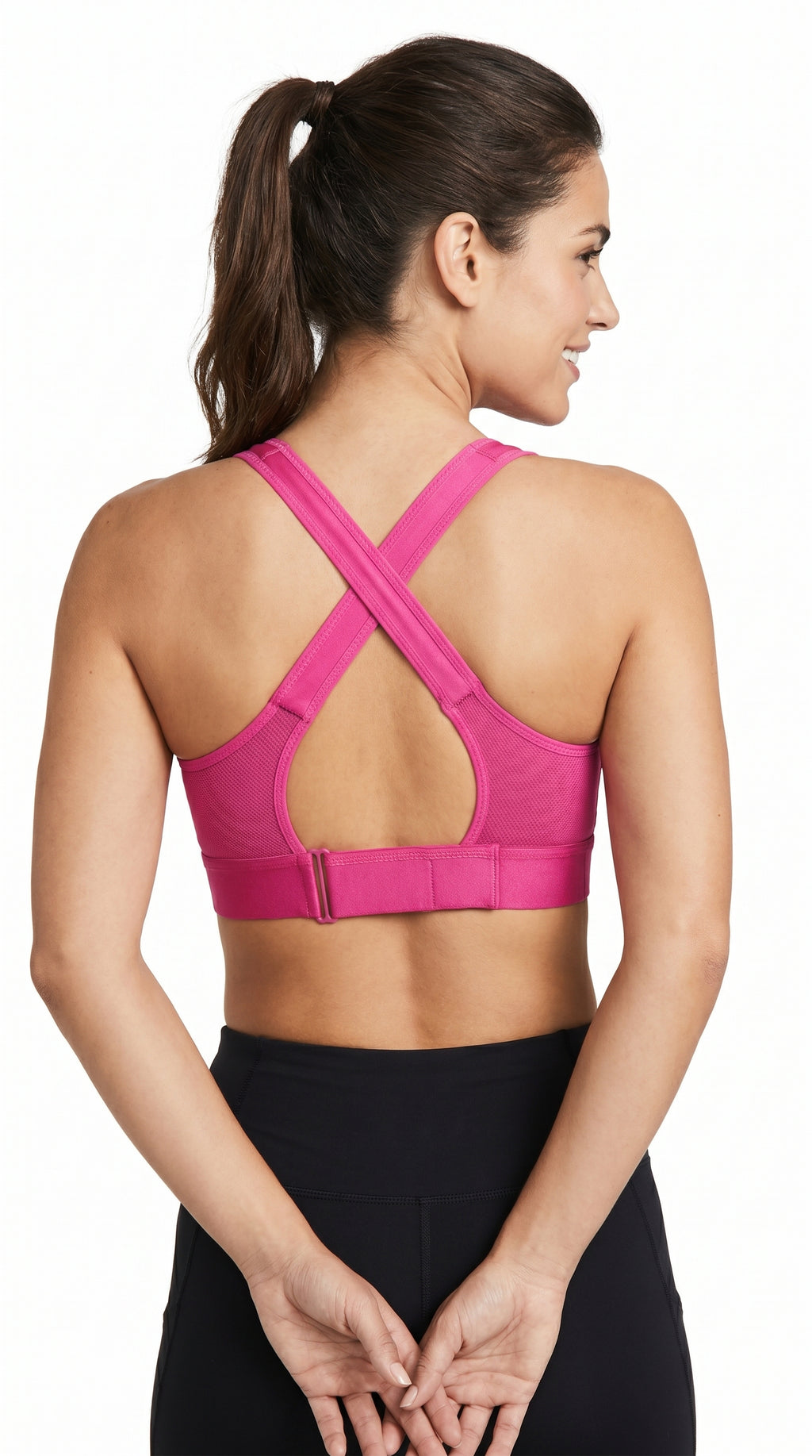 Active Pro Zip Sports Bra Pink