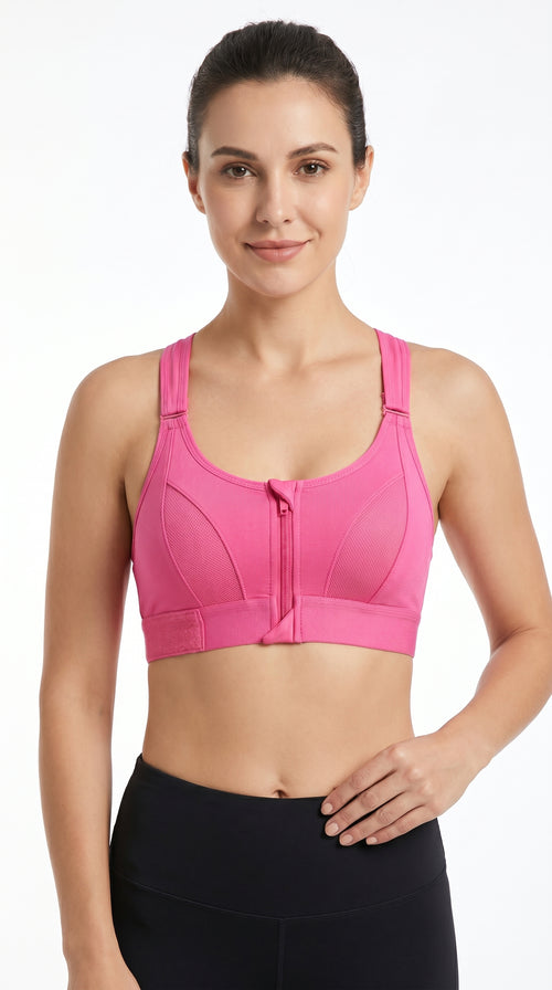 Active Pro Zip Sports Bra