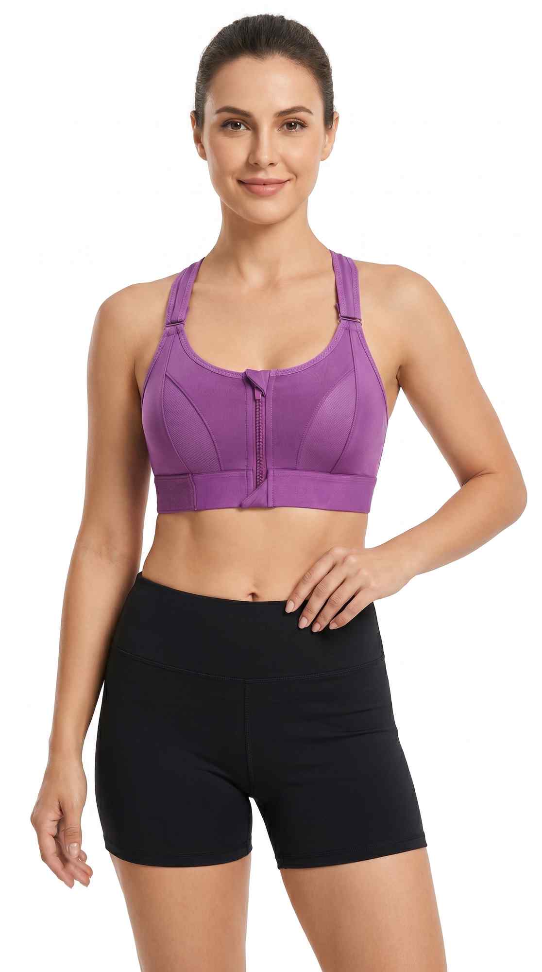 Active Pro Zip Sports Bra