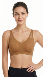Padded Seamless Cloud Fit Bra Camel Brown