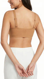 Padded Seamless Cloud Fit Bra Camel Brown