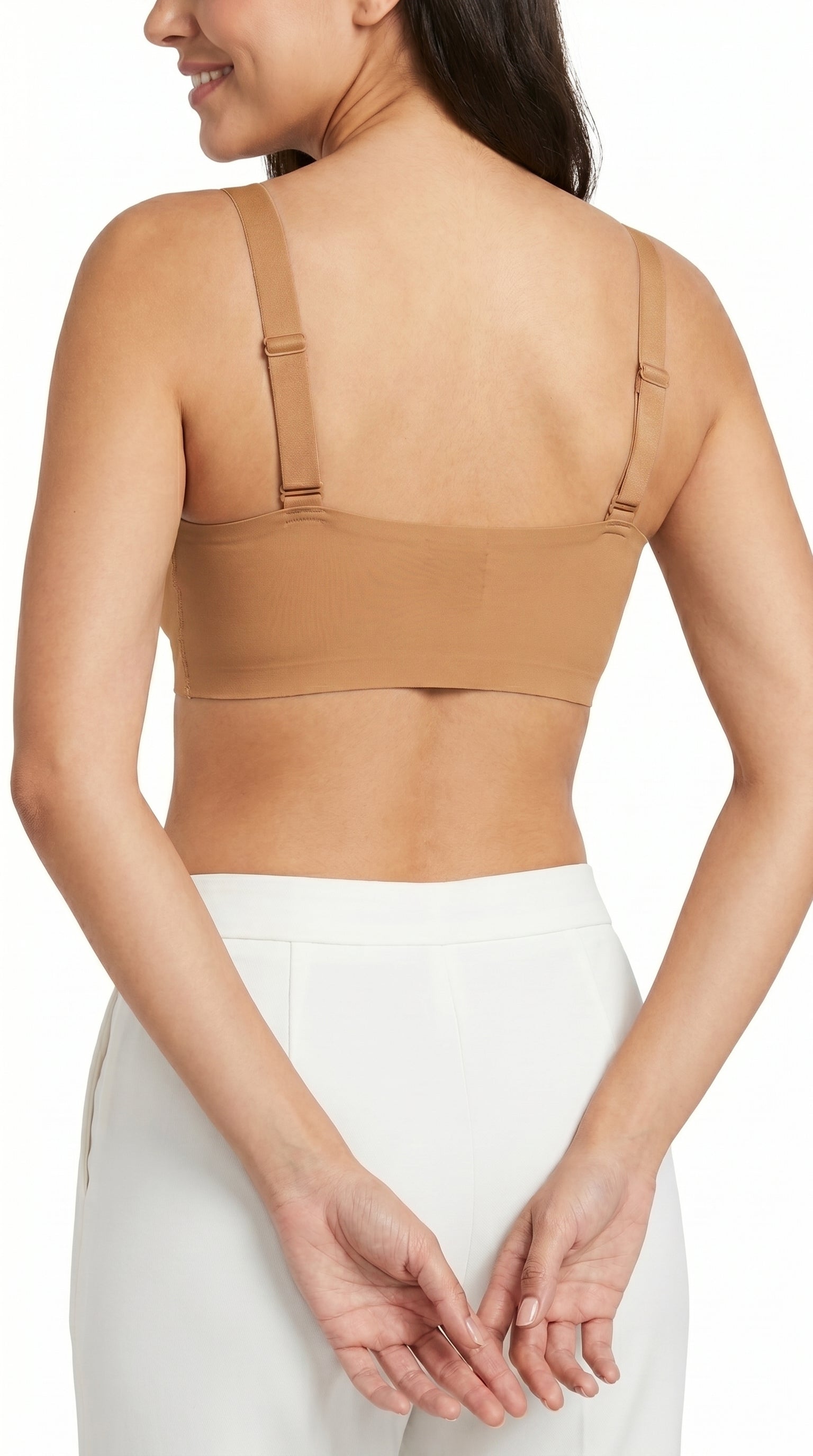 Padded Seamless Cloud Fit Bra Camel Brown