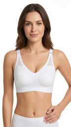 Padded Seamless Cloud Fit Bra Pearl White