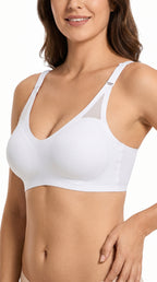 Padded Seamless Cloud Fit Bra Pearl White