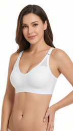 Padded Seamless Cloud Fit Bra Pearl White