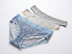 Bundle of 3 Soft Cotton Panties Lace Mix Colors