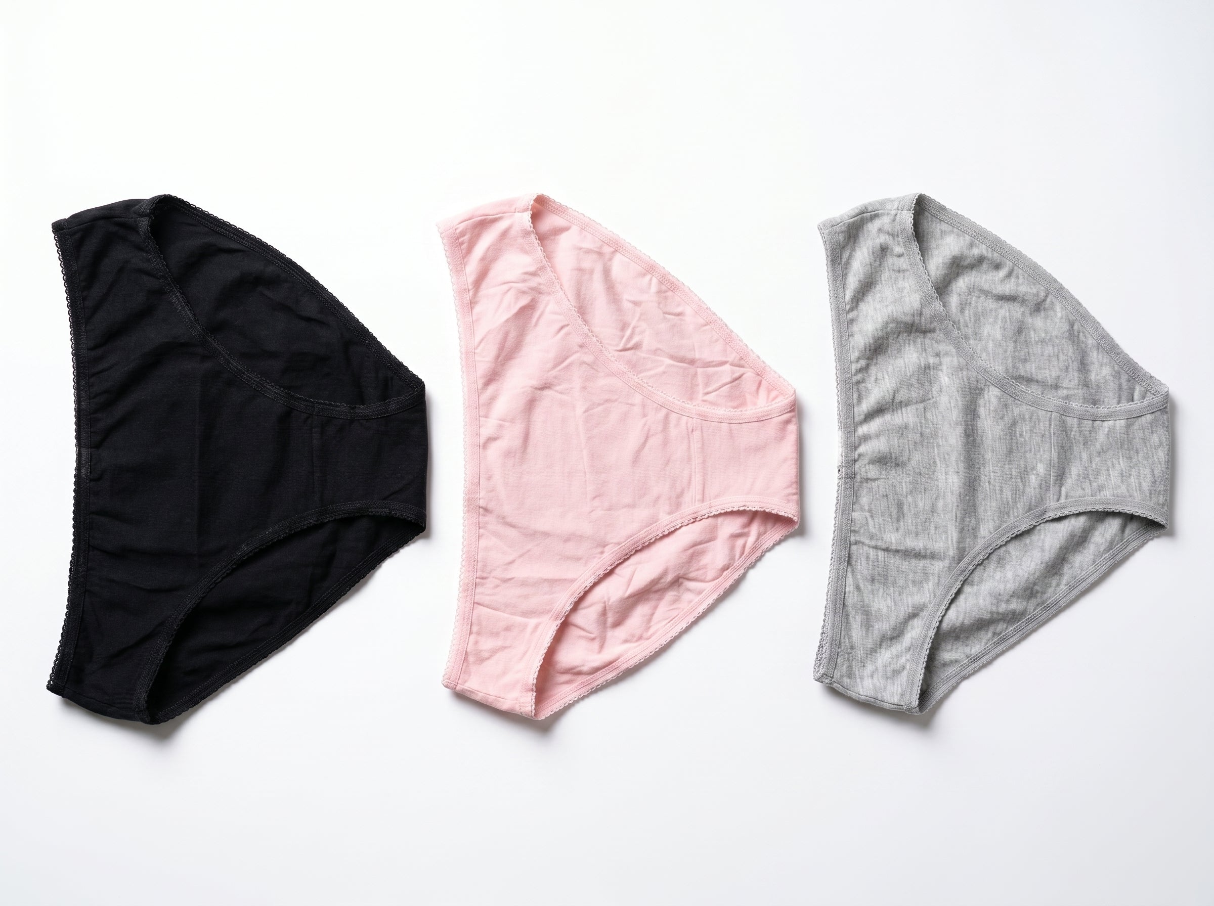 Bundle of 3 Soft Cotton Panties Plain Mix Colors