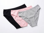 Bundle of 3 Soft Cotton Panties Plain Mix Colors
