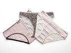Bundle of 3 Soft Cotton Panties Polka Strips Mix Colors