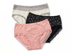 Bundle of 3 Soft Cotton Panties Stars Mix Colors