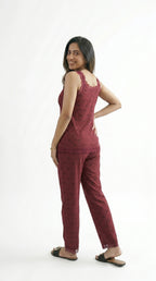 Net Cotton Night Suit