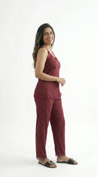 Net Cotton Night Suit