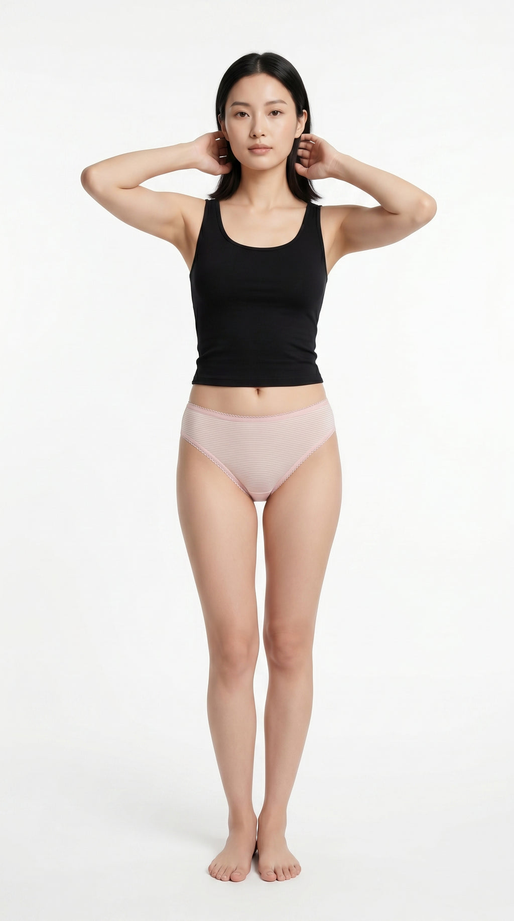 Bundle of 3 Soft Cotton Panties Pinky Strips