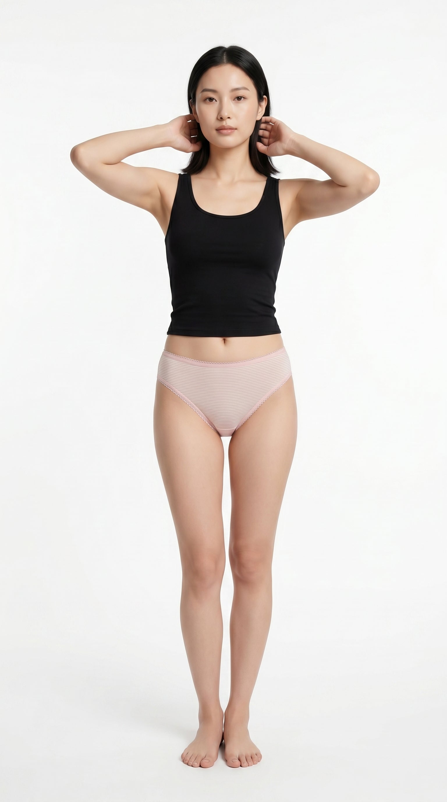 Bundle of 3 Soft Cotton Panties Pinky Strips