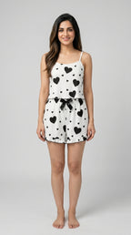 Heart Tank Top Cami Set