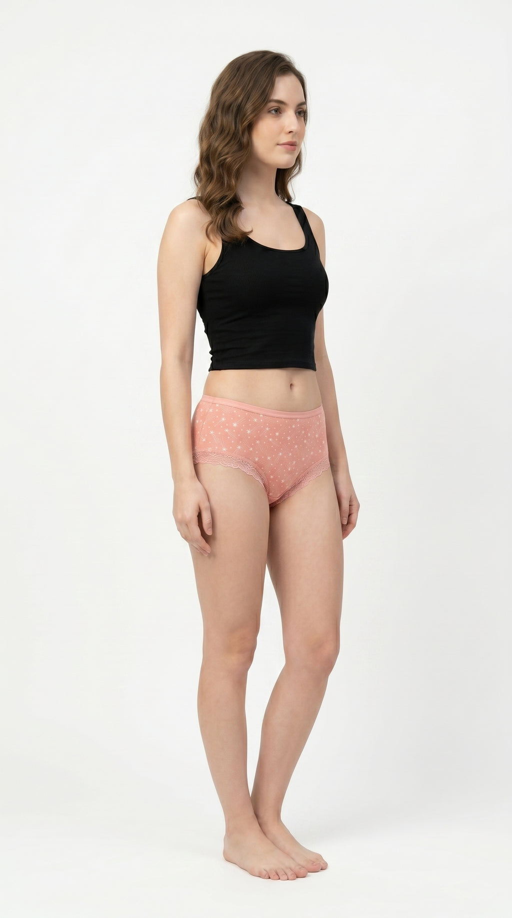 Bundle of 3 Soft Cotton Panties Stars Mix Colors